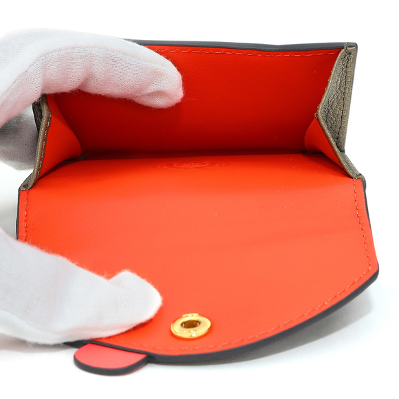 Anya Hindmarch Trifold Wallet Zanny Olive Green - Picture 7 of 9